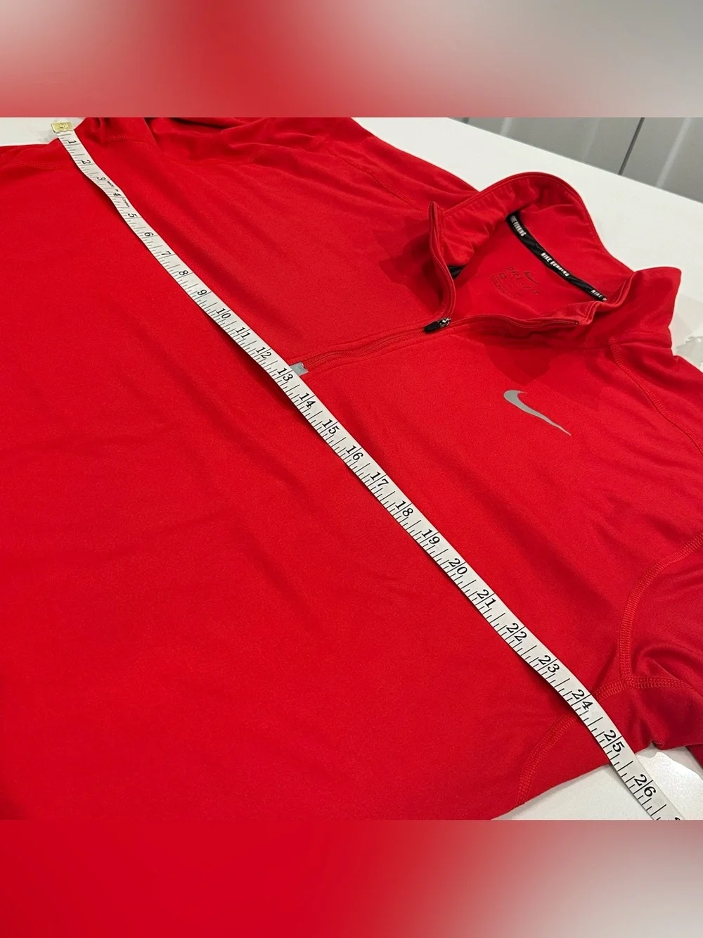 Nike Dri-Fit Running Mens 1/2 Zip Red Long Sleeve Pullover Shirt XXL Performance
